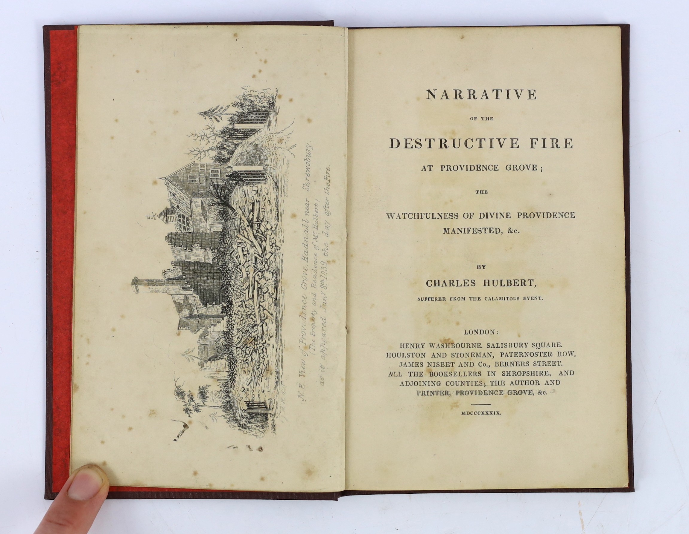 SALOP: Hulbert, Charles - The Stranger's Friend: comprising a walk through Shrewsbury, an Excursion to Hawkstone ... and a Trip to the Isle of Man ... 7 plates and text engravings